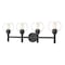Z-Lite Sutton Vanity, 4-Light, 31.5 In.W x 7 In.L x 10.25 In.H, Matte Black/Clear 7502-4V-MB - alternate 1